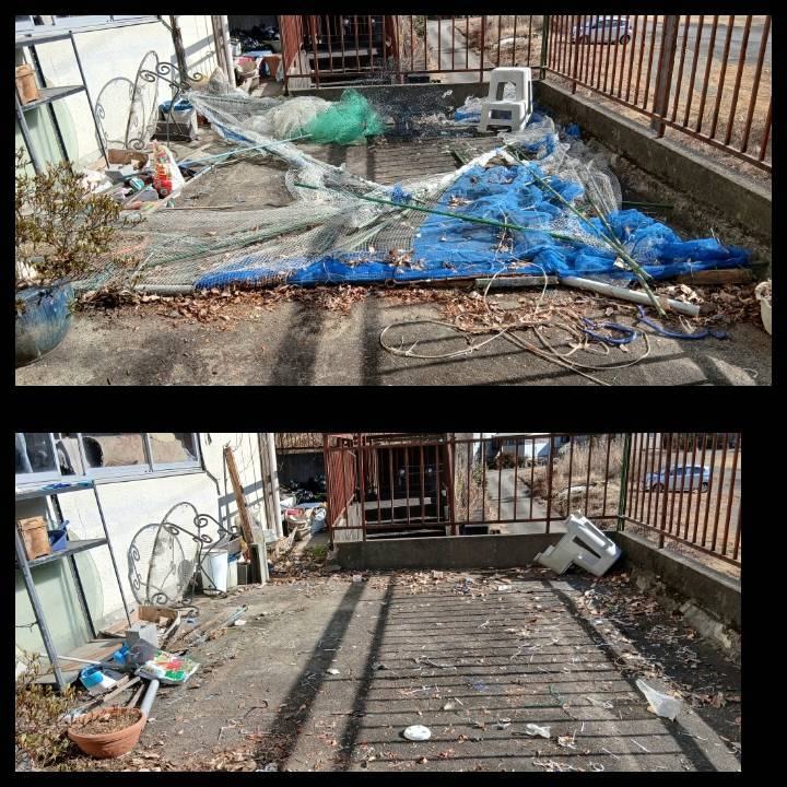 【​大月市】ベランダおよび室内の不用品回収・処分